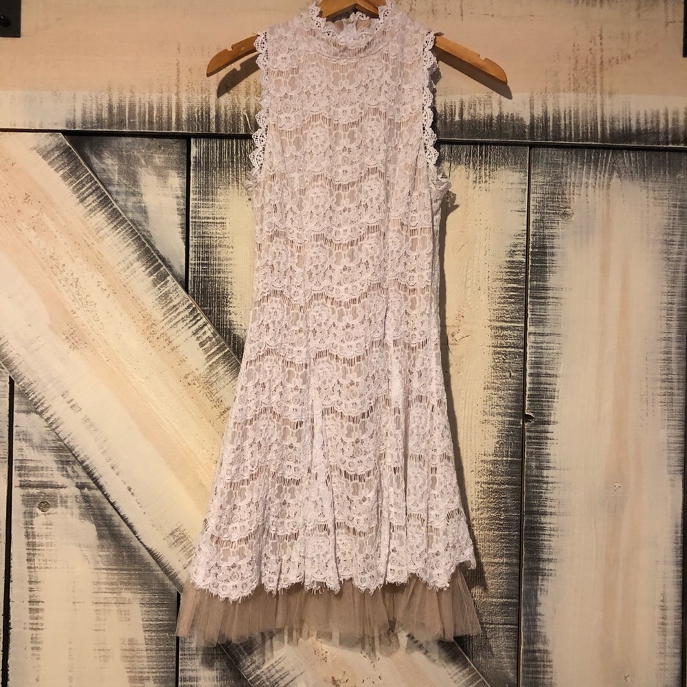 White lace dress